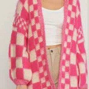 Checkered Cardigan